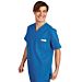 CASACCA COLLO A V AZZURRO UNISEX OEKO-TEX® STANDARD 100 CERTIF N. 25CX00077 CL II CENTROC  - Isacco