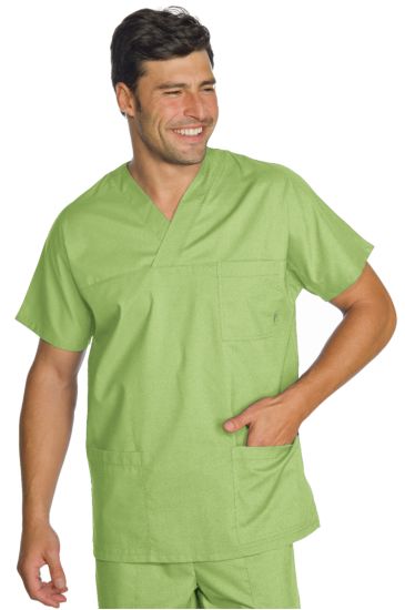 CASACCA COLLO A V MELA UNISEX Verde Mela Isacco