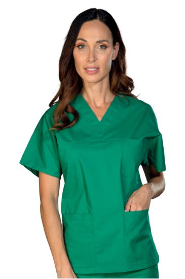 CASACCA COLLO A V VERDE UNISEX Verde Isacco