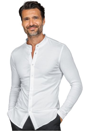 Camicia Unisex Portorico jersey - Isacco Bianco
