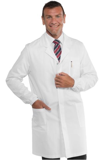 CAMICE UOMO EXTRA LIGHT BIANCO CM 100 BOTTONI A PRESSIONE Bianco Isacco