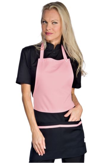 Grembiule Brooklyn - Isacco Nero+rosa
