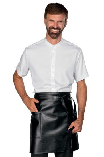 GREMBIULE CARDIFF SIMILPELLE NERO Nero Isacco