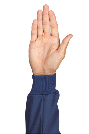 Coppia polsi in maglia Blu Isacco