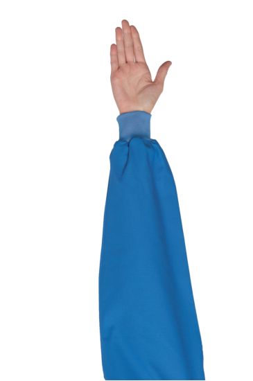 COPPIA POLSI IN MAGLIA AZZURRO Azzurro Ospedale Isacco