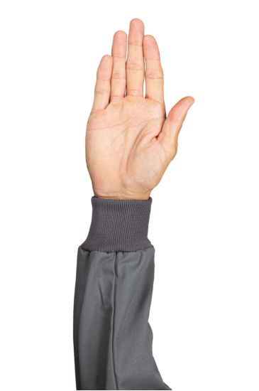 Coppia polsi in maglia Grigio Isacco