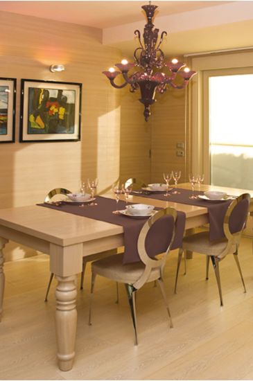 Runner Elegance larghezza max 61 cm lunghezza max 145 cm Colore Cacao Isacco