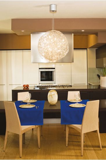 Runner Elegance larghezza max 61 cm lunghezza max 145 cm Colore Blu Cina Isacco