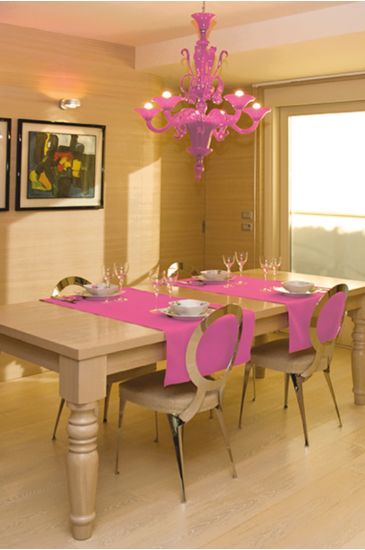 Runner Elegance larghezza max 61 cm lunghezza max 145 cm Colore Fuxia Isacco