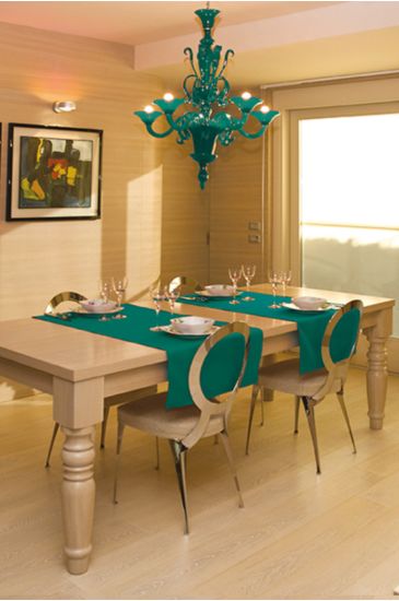 Runner Elegance larghezza max 61 cm lunghezza max 145 cm Colore Giada Isacco