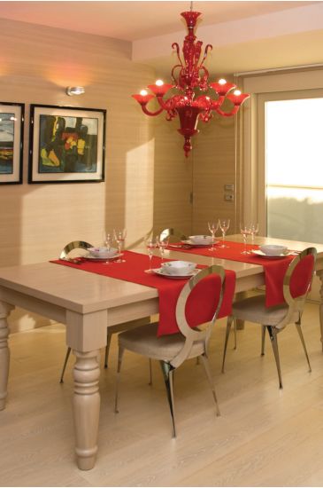 RUNNER ELEGANCE (MULTIPLI DI 6) Rosso Isacco