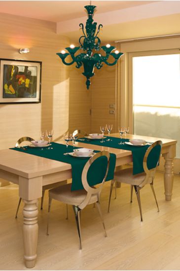 Runner Elegance larghezza max 61 cm lunghezza max 145 cm Colore Verdone Isacco